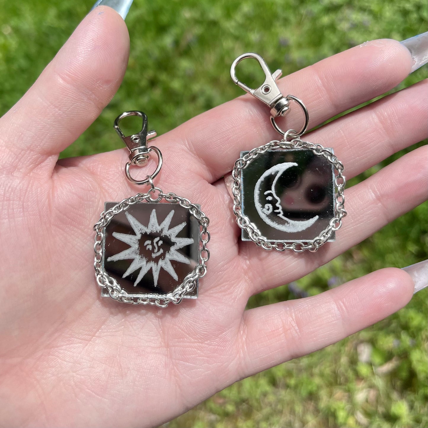 Sun x Moon Double-Sided Keychain
