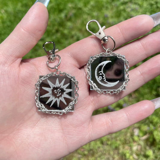 Sun x Moon Double-Sided Keychain