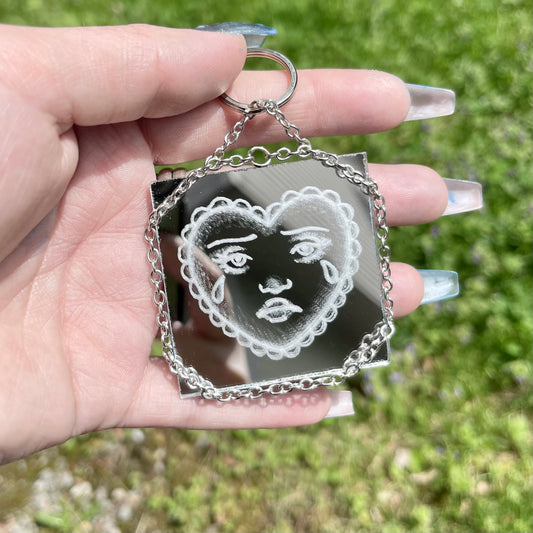 Heart Face Keychain