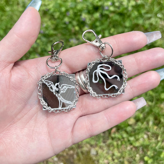 Sparrow x Bow Double-Sided Keychain