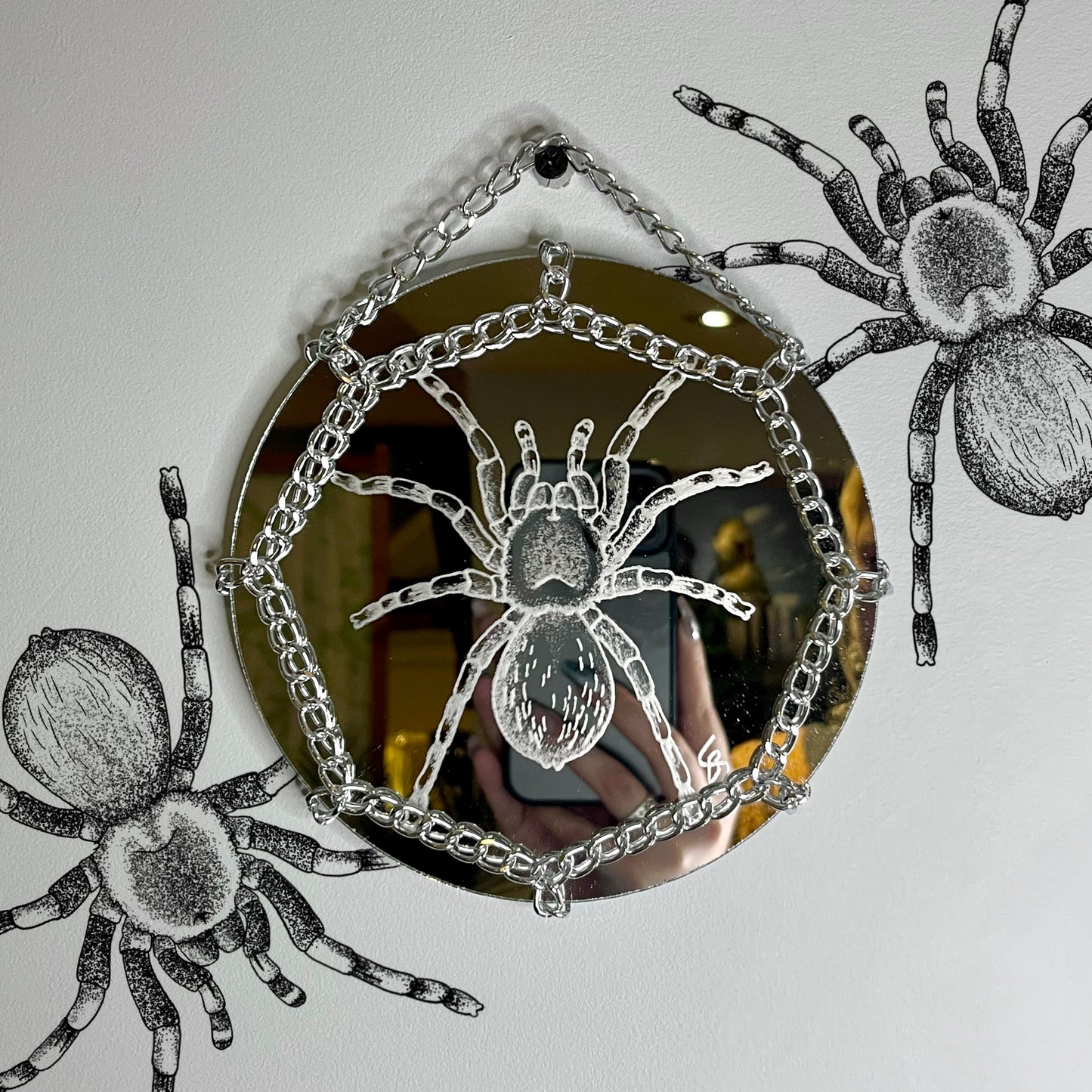 Tarantula Etched Mirror