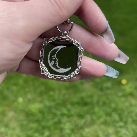 Sun x Moon Double-Sided Keychain