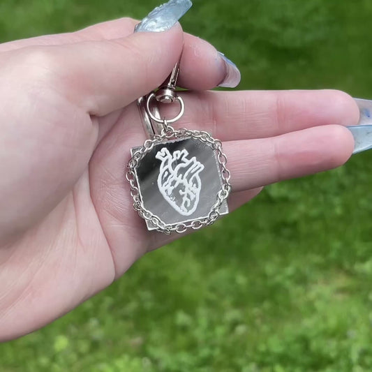 Skull x Heart Double-Sided Keychain